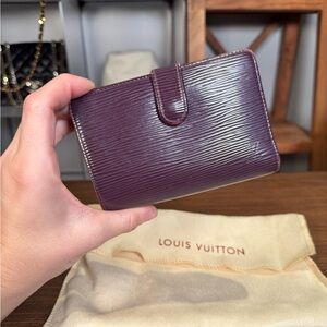 SOLD - Louis Vuitton Purple Epi Wallet